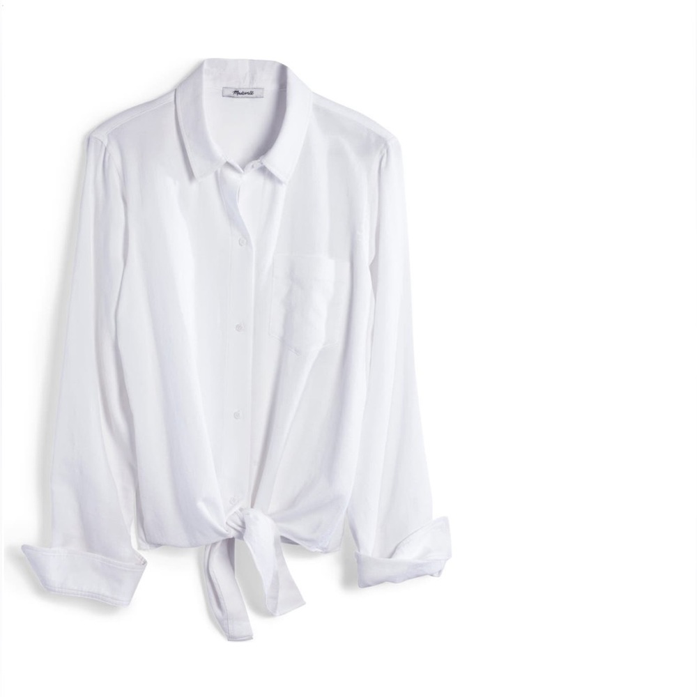 Madewell Tie Front Shirt